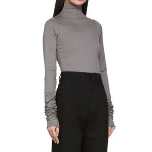 Lemaire second skin grey mock turtleneck. New without tags. Size xsmall.